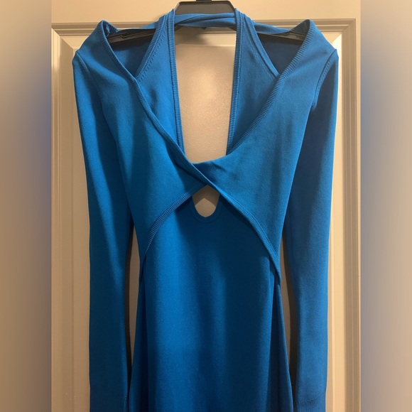 Monse Cutout Knit Bodycon Midi Dress Open Back Long Sleeves Size S NWT - Picture 5 of 16